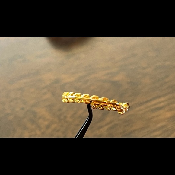 14k Gold plated CZ Ring - Size 7 - Picture 16 of 16